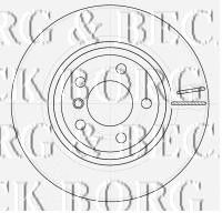 BORG & BECK bbd5135 -  Тормозной диск